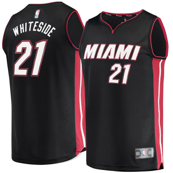 maglia nba hassan whiteside 21 2020 miami heat nero